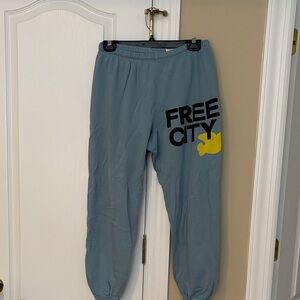FREECITY Cotton Logo Sweetpants